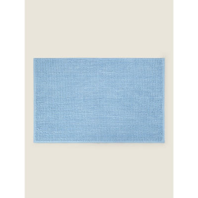George Home Light Blue Solid Chenille Bath Mat