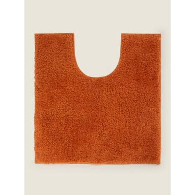 George Home Orange Super Soft Pedestal Mat