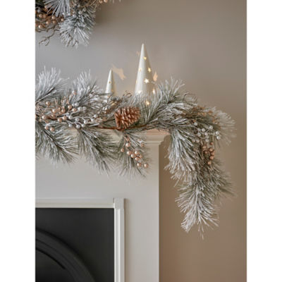 George Home Frosted Acorn Christmas Garland