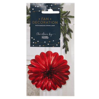 George Home Red Fan Decoration