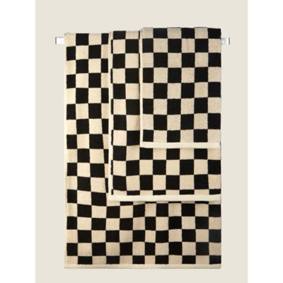 George Home Checkerboard Bath Sheet 100cm x 150cm