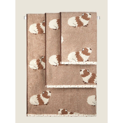 George Home Brown Guinea Pig Hand Towel