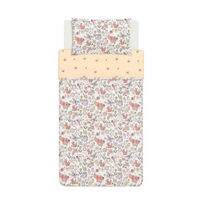 George Home Woodland 100% Cotton Reversible Duvet Set - Cot