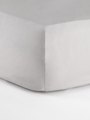 George Home Grey Just Wellness Cool Touch TENCEL™ Plain Fitted Sheet -Super King
