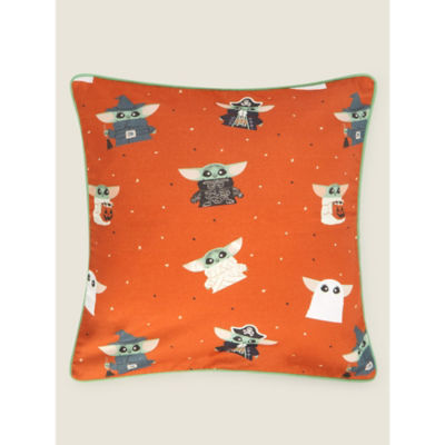 STAR WARS Orange Disney Baby Yoda Cushion Cover