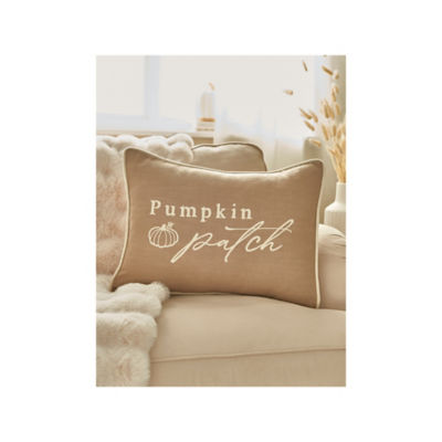 At Home with Stacey Solomon Natural Embroidered Pumpkin Cushion