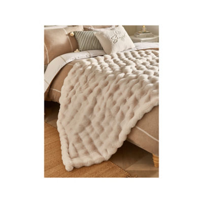 At Home with Stacey Solomon Bobble Faux Fur Throw