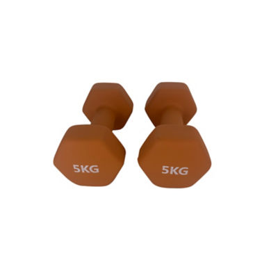 George Home Orange 5kg Dumbbell - Set of 2
