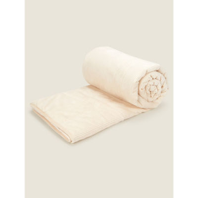 George Home Natural Corduroy Throw