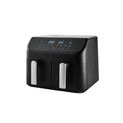 George Home Black Dual Basket 9L Digital Air Fryer