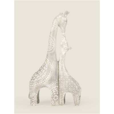 George Home Natural Giraffe Parent & Child Ornament