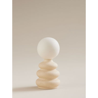 George Home Cream Sculptural Battery Decorative Light