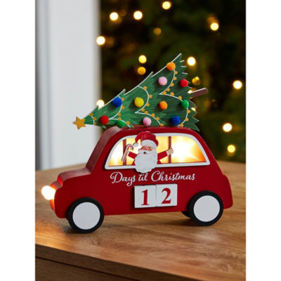 George Home Christmas Advent Santa Truck Decoration