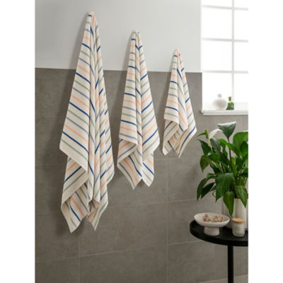 George Home Riviera Striped Bath Sheet