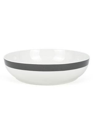 George Home Black Stripe Pasta Bowl
