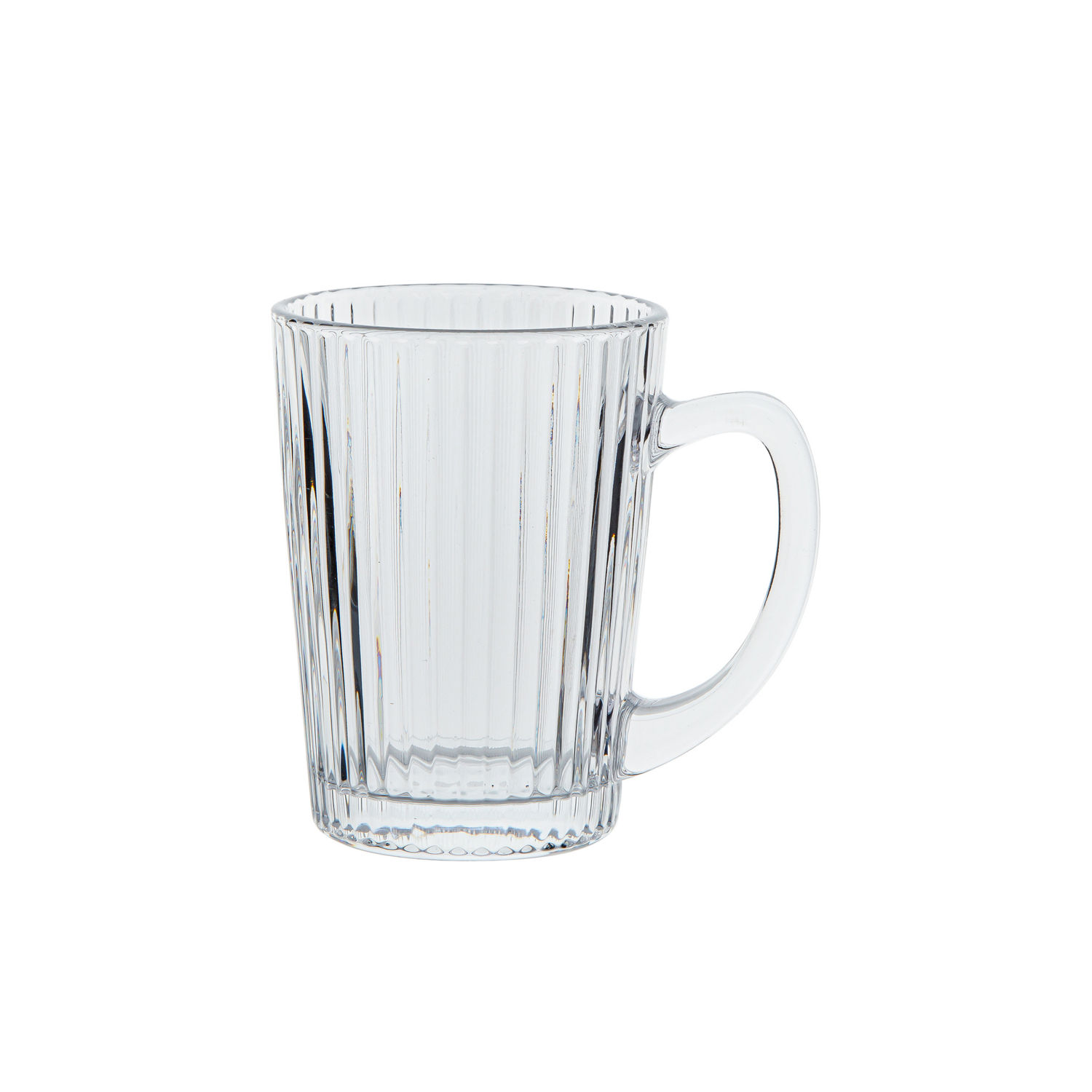 George Home Ribbed Glass Tea Mug