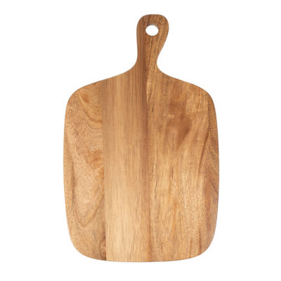 George Home Natural Acacia Serving Platter With Handle