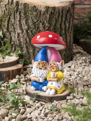 George Home Toadstool Grandparents Gnome 13x14x20cm