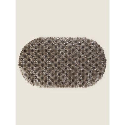 George Home Black PVC Bath Mat