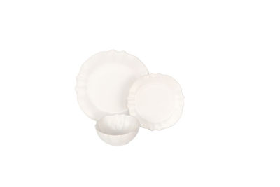 George Home White Scalloped Dinnerset