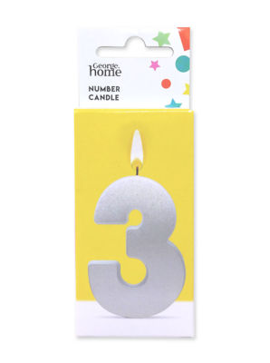 George Home Large Number Candle 3