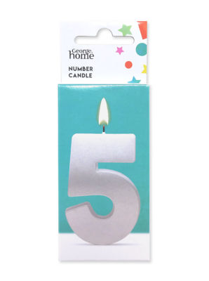 George Home Large Number Candle 5