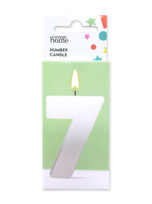 George Home Large Number Candle 7