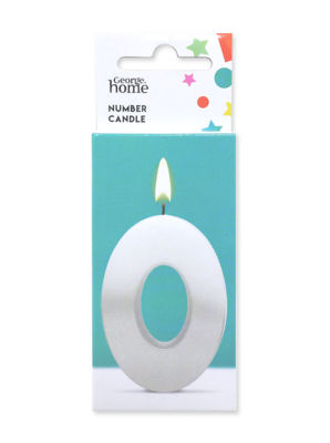 George Home Large Number Candle 0