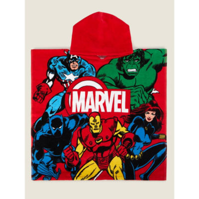 Marvel Printed Cotton Poncho