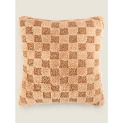 ASDA Borg Checkerboard Cushion