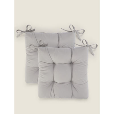 George Home Grey Seat Cushion Pad - Set of 2