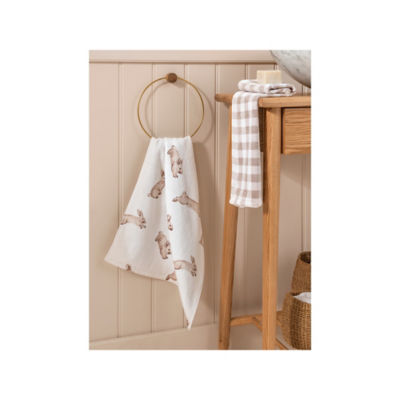 At Home with Stacey Solomon Printed Bunny Guest Towel