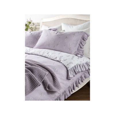 At Home with Stacey Solomon Lilac Bluebell Frill Duvet Set - Double