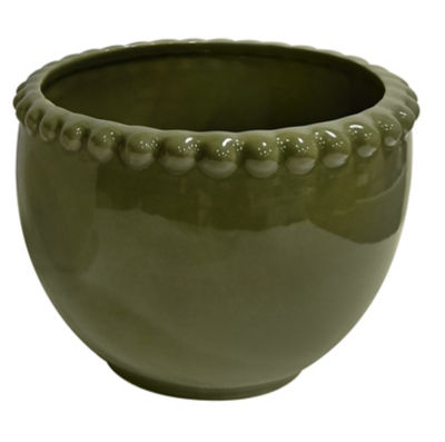 George Beaded Edge Bowl Planter 15.5x12cm