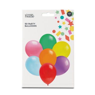 George Home Assorted Colour Balloons