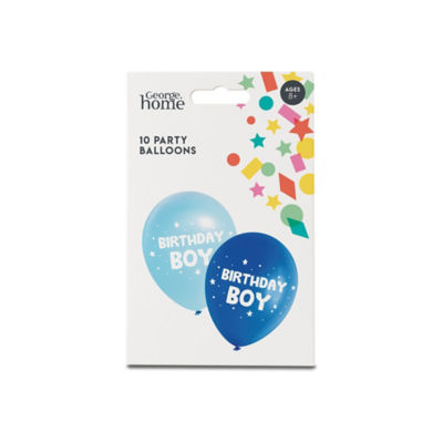 George Home George Home Birthday Boy Blue Balloons