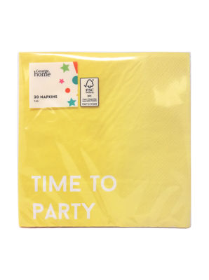 George Home Yellow Party Napkins