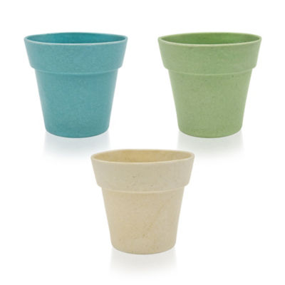 ASDA Round Mini Fibre Plant Pots 4 Pack 6.5x9cm