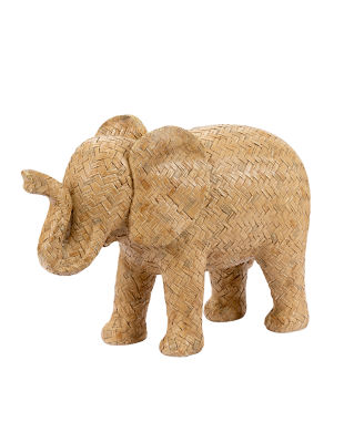 George Home Woven Elephant 28.4x11.2x19.5cm