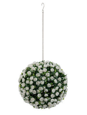 George Home White Rose Ball 28cm