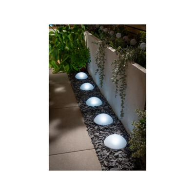 George Home Half Ball Lights 5 Pack 15x15x5.5cm 6m