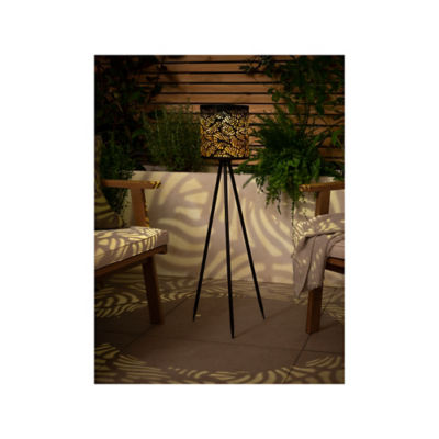 George Home Metal Lazer Cut Floor Lamp 18.5x18.5x21.5/82.5cm
