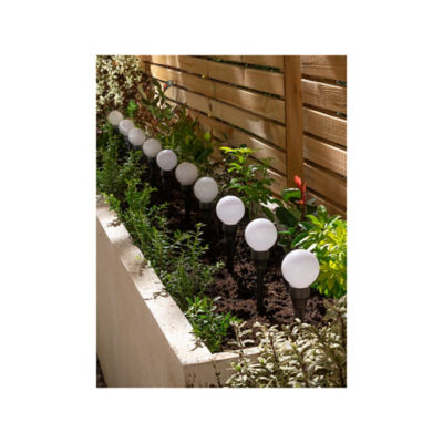 George Home Orb Stake Lights 10 Pack 5x18.5cm 6.95m