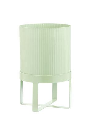 George Home Green Metal Planter with Stand 19x19x28cm