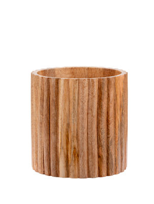 George Home Round Ribbed Pot 20x20x20cm