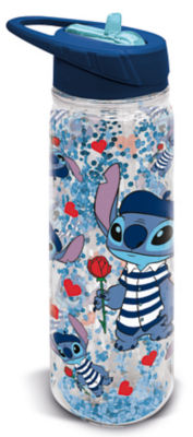 Disney Stitch Glitter Sipper Bottle Water Bottle 585ml