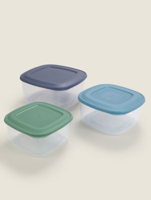 George Home 3 Piece Square Food Storage Set
