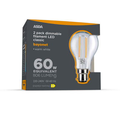 Status Filament A Shape 806L GL CLE B22 25H 27K DIM 2P