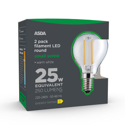 ASDA Fil Minig 250L Gl Cle E14 25H 27K Non 2P