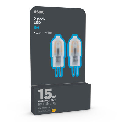 ASDA Led G4 110L Wh 15H 30K Non 2P
